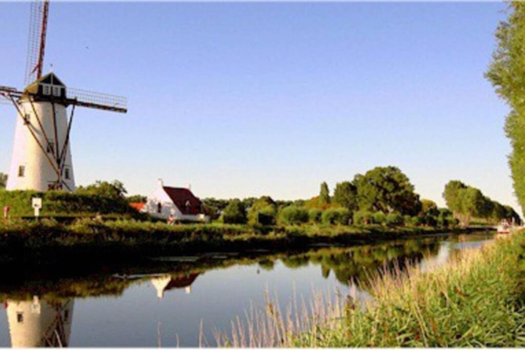Duplex Appertement Met Zicht Damse Vaart @ Brugge Apartman Kültér fotó